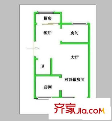 實達(dá)文華公寓 3室 戶型圖