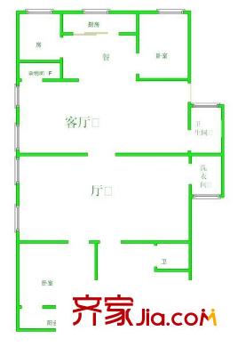 津泰新村 4室 戶型圖