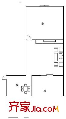 津泰新村 2室 戶型圖