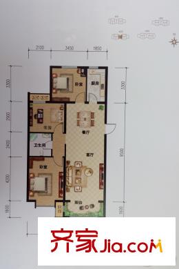 中建城三期403#G1戶型 3室2廳1衛(wèi)1廚