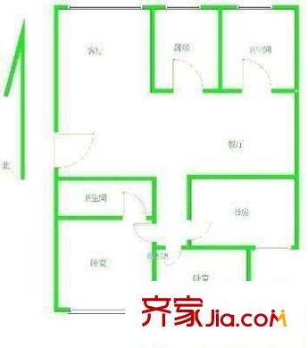 陽光城二區(qū)戶型圖陽光城2區(qū) 4室 戶型圖 4室2廳2衛(wèi)1廚