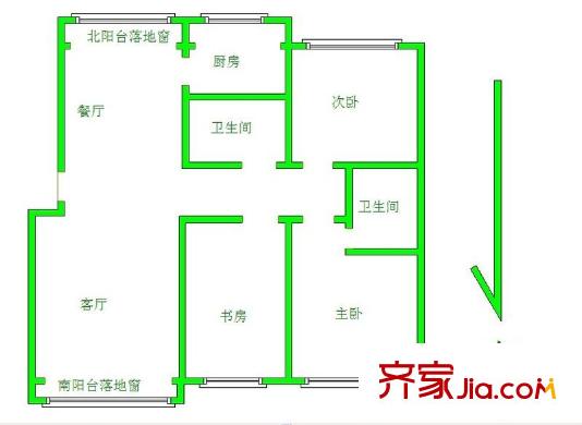 尚座 3室 戶型圖