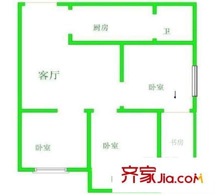 天榕花園 4室 戶型圖