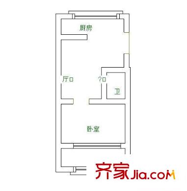 樹湯新村 2室 戶型圖