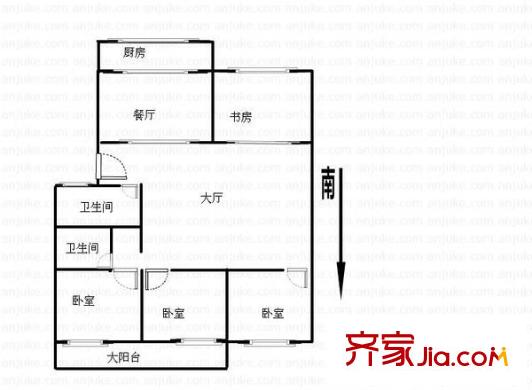 樹湯新村 4室 戶型圖