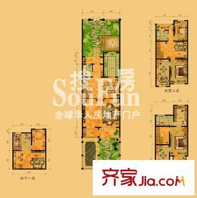 鳳凰世嘉二期別墅1 6室4廳3衛(wèi)1廚