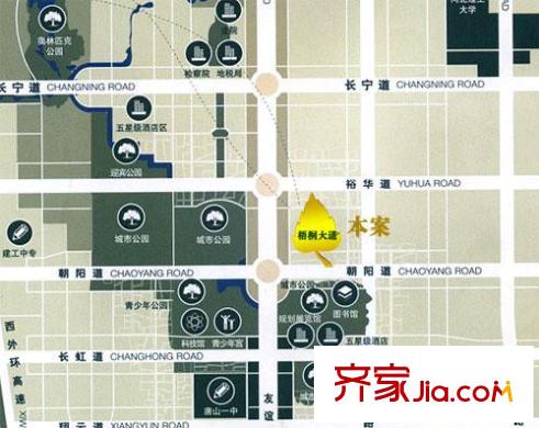 梧桐大道交通圖