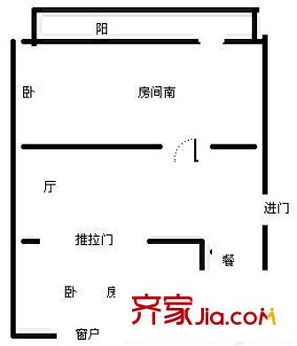 中亭街嘉同苑 2室 戶型圖