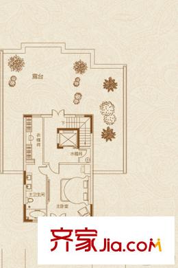 唐門一品雙拼B4戶型地上三層507平米 8室3廳3衛(wèi)1廚