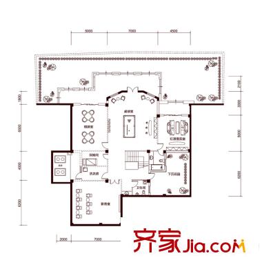 中駿南湖香郡獨(dú)棟戶(hù)型2地下一層672平米 5室1衛(wèi)