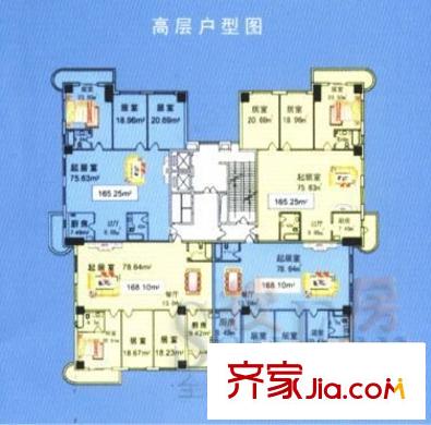金色麗景 5室 戶型圖