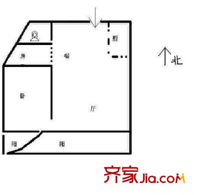金鼎瑞市 2室 戶型圖