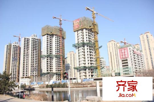 潤達(dá)萬科金域藍(lán)灣沿河樓棟進(jìn)展實(shí)景（2015-3-11）