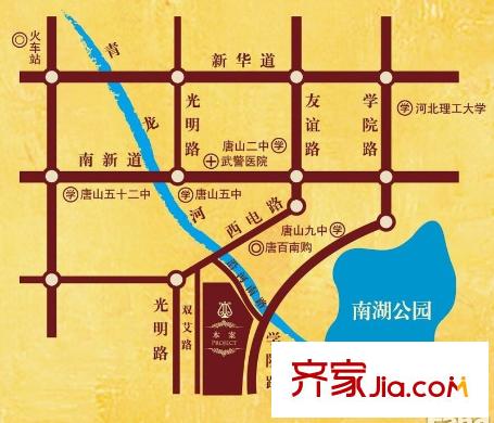 金岸紅堡交通圖
