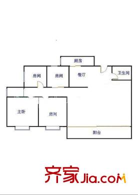 恒裕大廈 4室 戶型圖