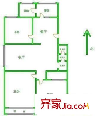 光榮小區(qū) 3室 戶型圖
