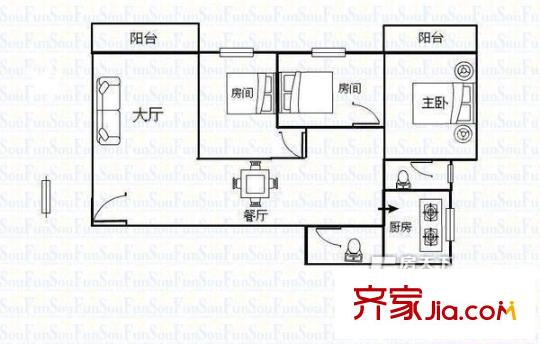 天創(chuàng)佳緣 戶型圖