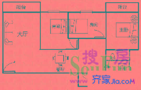 天創(chuàng)佳緣 4室 戶型圖