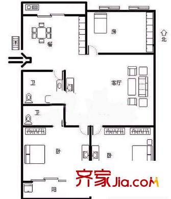 輕工大院 戶型圖