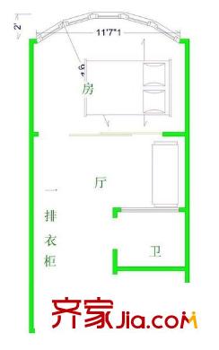 金禧名門 2室 戶型圖