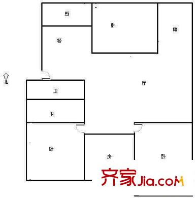 長(zhǎng)福花園 4室 戶(hù)型圖