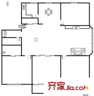 中利花園 4室 戶型圖