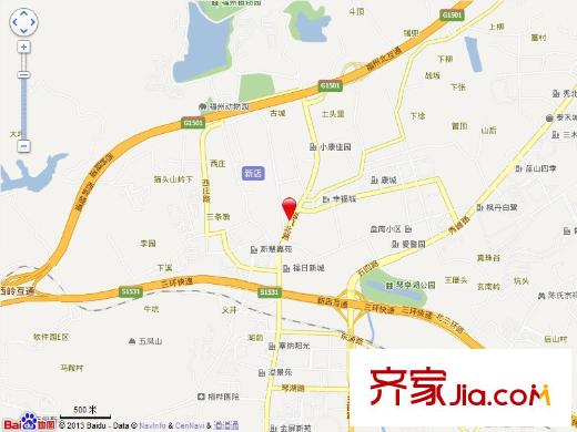 新南方花園交通圖