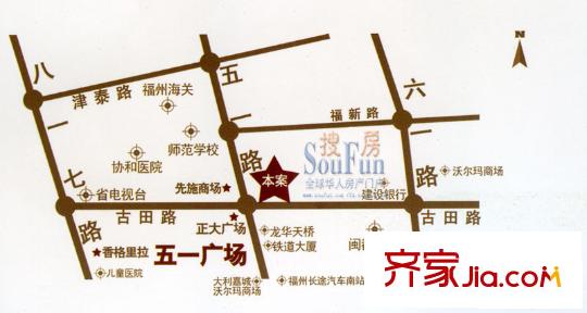 世紀(jì)豪門(mén)交通圖
