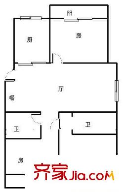世紀金輝1期 3室 戶型圖