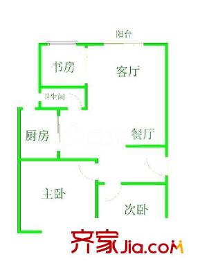 世紀(jì)金輝1期 3室 戶型圖