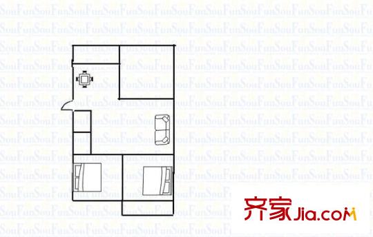 閩冶花園 3室 戶型圖