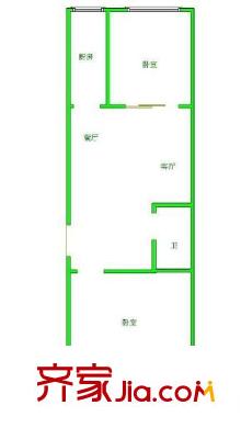 和輝花園 2室 戶型圖