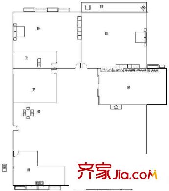 匯?；▓@ 3室 戶型圖