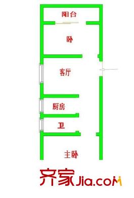 匯?；▓@ 2室 戶型圖