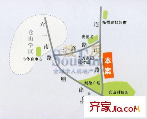 金色康城交通圖