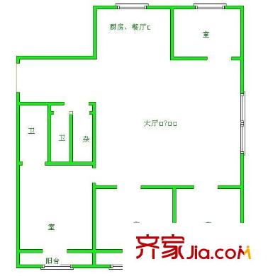 國(guó)稅宿舍 4室 戶型圖