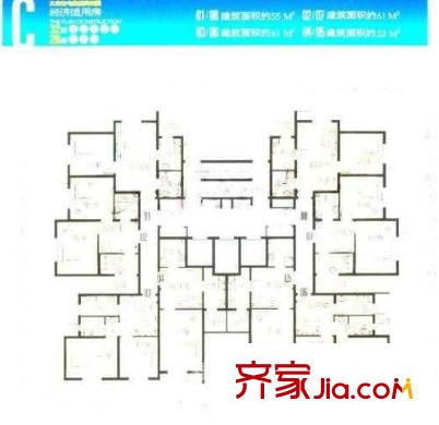民暢園14號樓C戶型