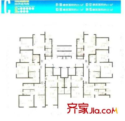 民暢園1、2、3、4號樓C戶型
