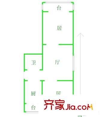 龍博花園戶型圖戶型圖 2室1廳1衛(wèi)1廚