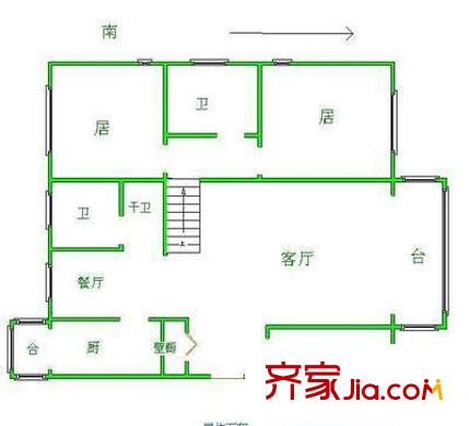 半島豪庭戶型圖 戶型圖 2室2廳1衛(wèi)1廚