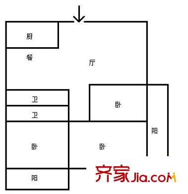 永升城 4室 戶型圖
