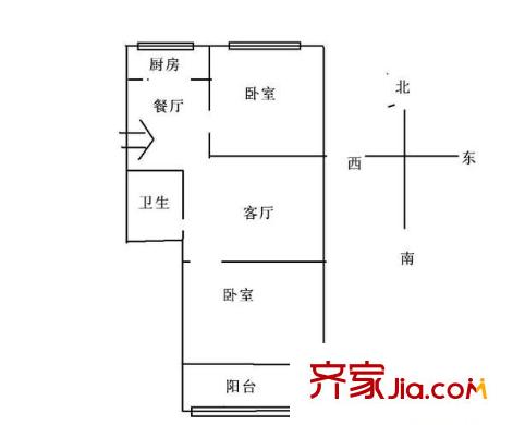 馨泉公寓 2室 戶型圖