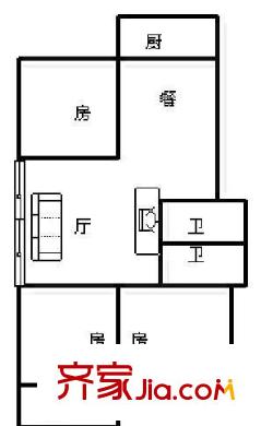 武夷春曉園 3室 戶型圖