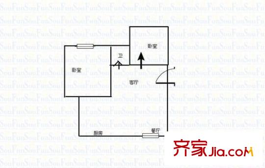 武夷春曉園 2室 戶型圖