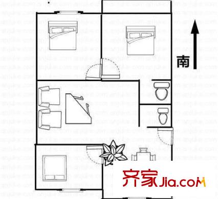 萬安新村 3室 戶型圖