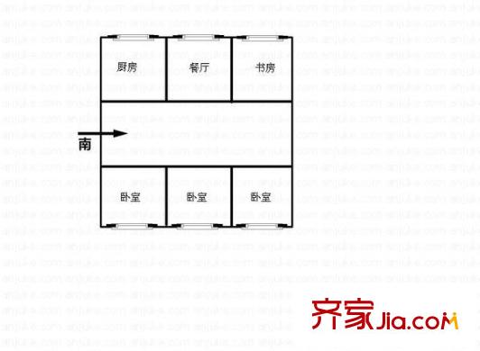 東光花園 4室 戶型圖