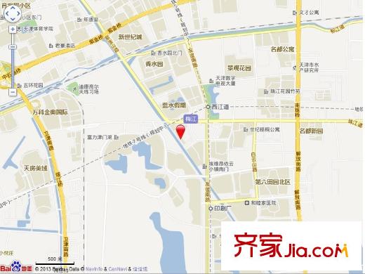 富力津門湖觀鷺花園交通圖