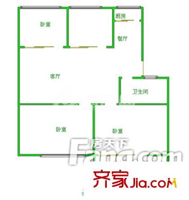 中亭街嘉輝苑 4室戶型圖