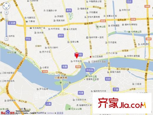 中亭街嘉輝苑交通圖
