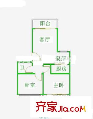 銀華花園 2室戶型圖